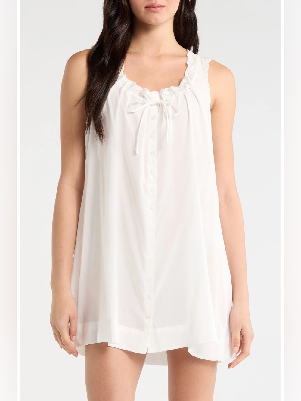 Reformation Holly Organic Cotton Blend Sleep Dress